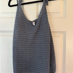 Wishlist Blue Knit Tank Top